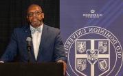 The Monarch Nation Tour came to an end with a reception for alumni, students and friends to meet President Brian O. Hemphill, Ph.D., and First Lady Marisela Rosas Hemphill, Ph.D., on Aug. 14 at the Priority Automotive Club at S.B. Ballard Stadium on Old Dominion University's campus.